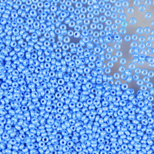 Mostacilla Checa Azul Perlada