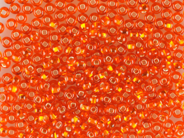 Chaquira Checa 6 Naranja Brillante
