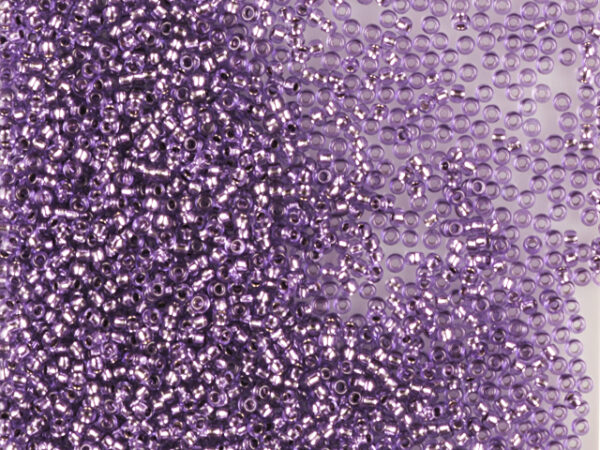 Mostacilla Checa Morado Claro Brillante