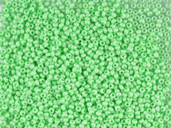 Mostacilla Checa Verde Menta Teñido