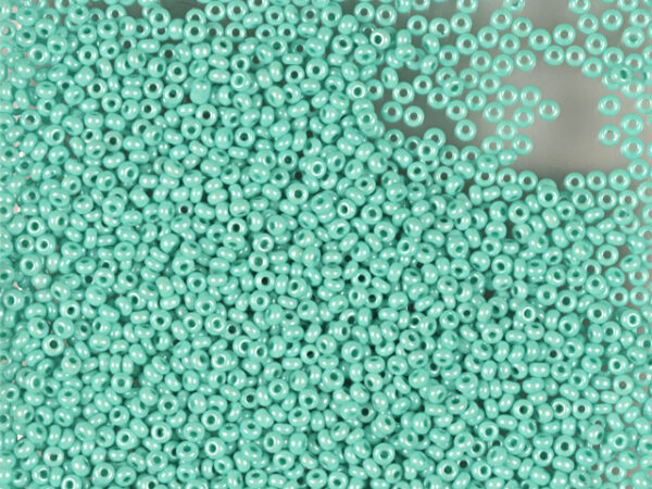 Mostacilla Checa Verde Menta Perlada