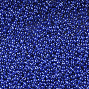 Mostacilla Checa Azul Oscuro Perlado