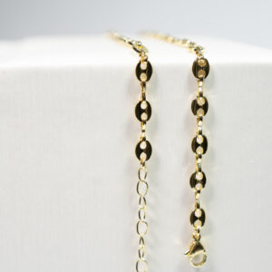 Cadena Rhodium Gucci Terminada Dorado