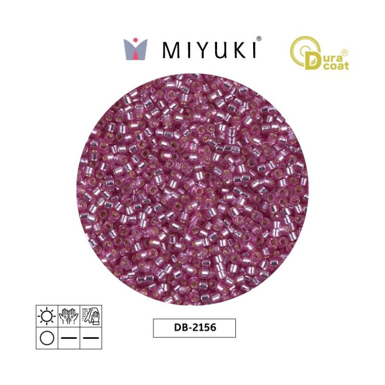 Miyuki Delica Silver Lined Orchid Duracoat DB2156