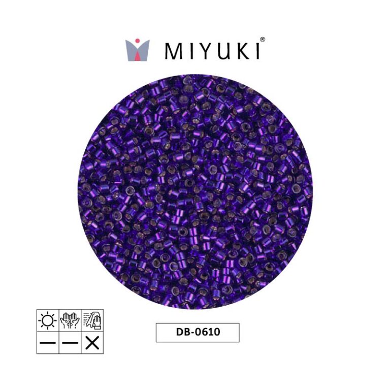 Miyuki Delica Silve Ld Dk Violet DB0610