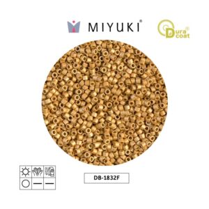 Miyuki Delica Galvanizado Dorado Mate Duracoat