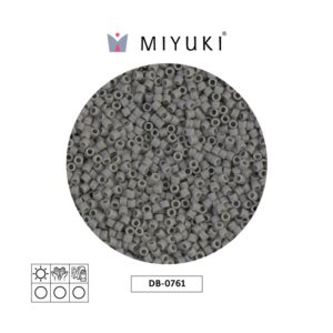 Miyuki Delica Mate Opaco Grey