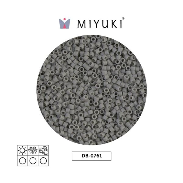 Miyuki Delica Mate Opaco Grey