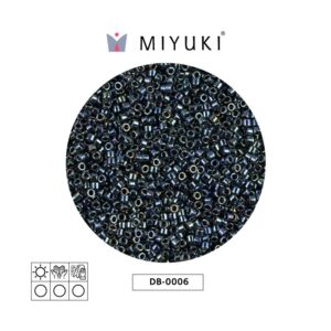 Miyuki Delica Gunmetal AB