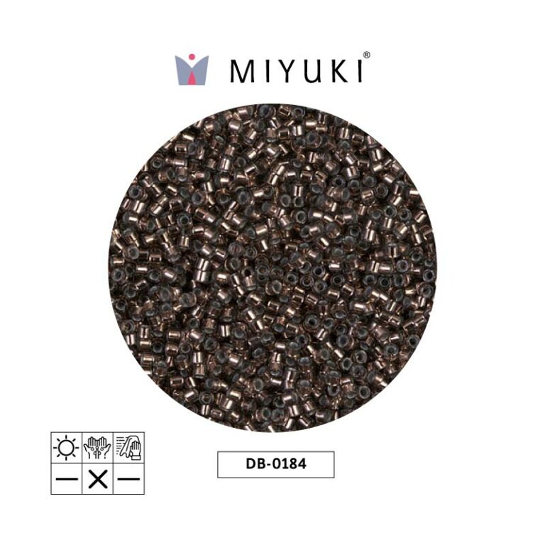 Miyuki Delica Silver Lined Dark Taupe DB0184