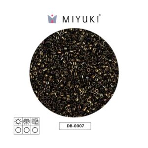Miyuki Delica Metallic Brown AB
