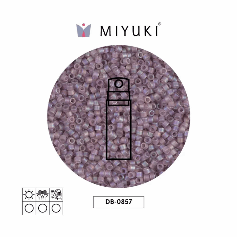 Miyuki Delica Transparente AB Light Amatista DB0857