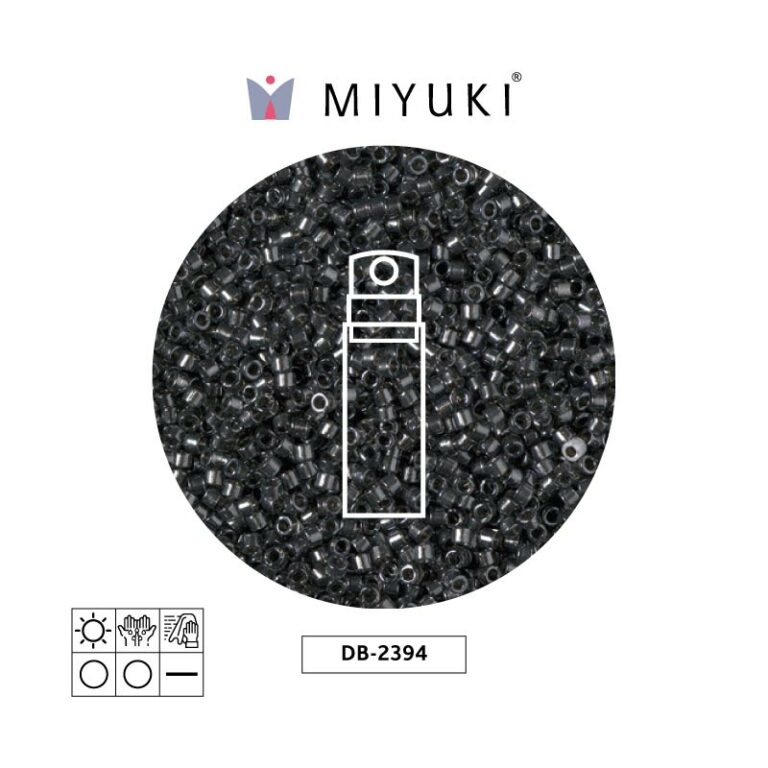 Miyuki Delica Transparente Linea Steel