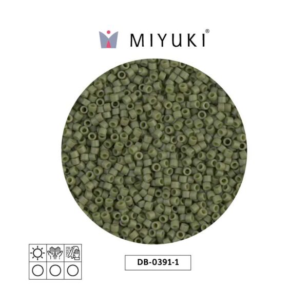 Miyuki Delica Opaco Mate Verde