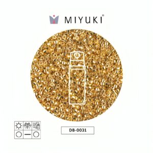 Miyuki Delica Brigth Gold 24k Metalico