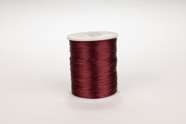 Cordon Seda Delgado 1mm Vinotinto