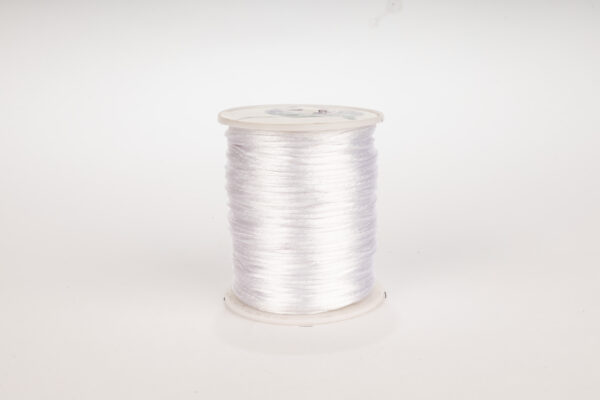 Cordon Seda Delgado 1mm Blanco