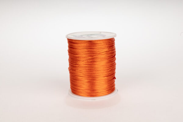 Cordon Seda Delgado 1mm Naranja