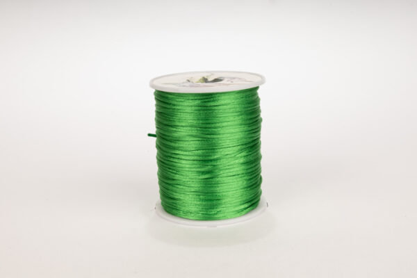 Cordon Seda Delgado 1mm Verde Nacional