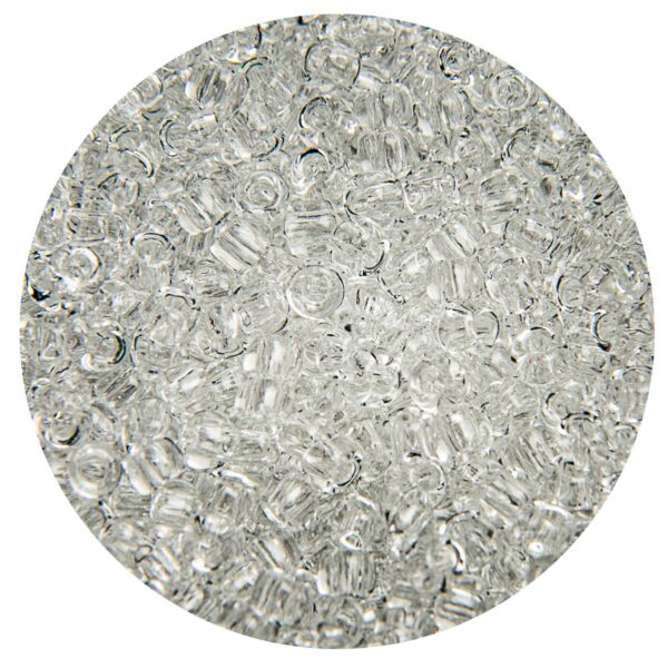 Mostacilla Japonesa Round  11/0 Transparent Crystal White