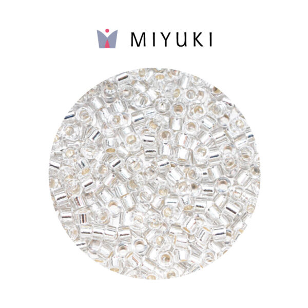 Miyuki Delica Silver  Transparente Crystal SL