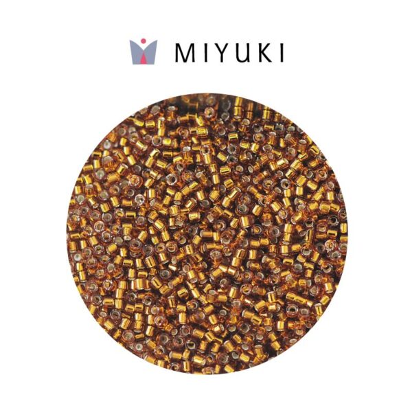 Miyuki Delica Transparente Linea Plateada Bronce