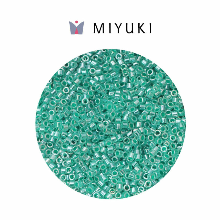 Miyuki Delica Lined Green Aqua DB0238