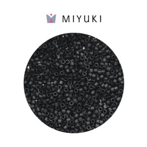 Miyuki Delica Jet Black Mate   DB0310