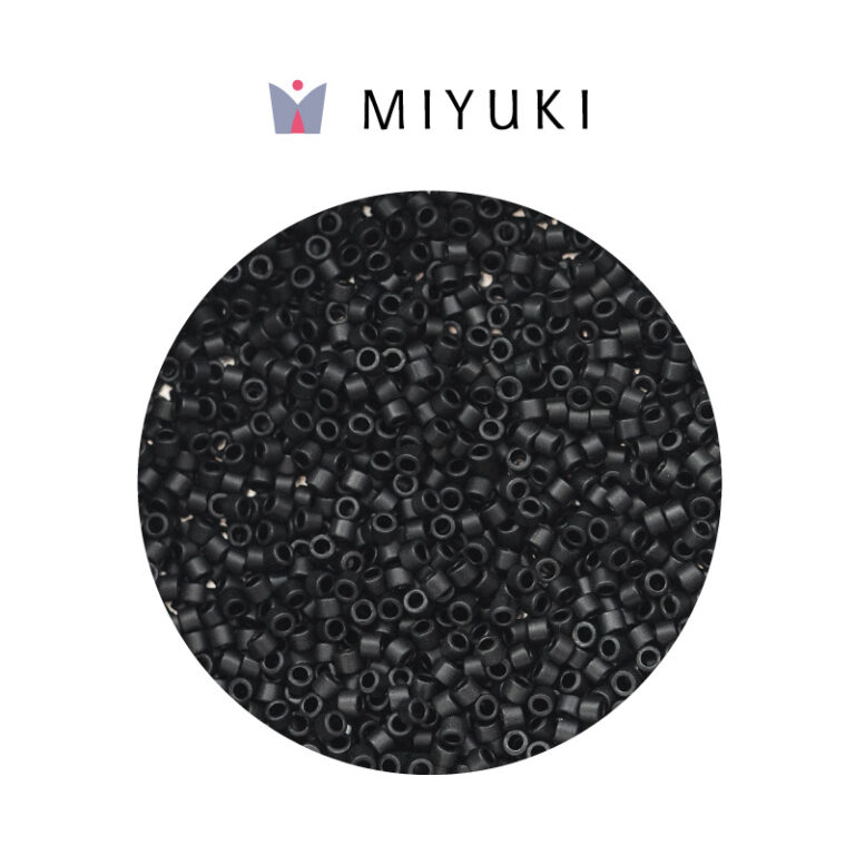 Miyuki Delica Jet Black Mate   DB0310