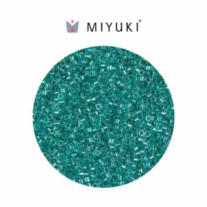 Miyuki Delica Sparkling Orchid Lined Aqua  DB0922