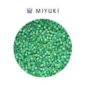 Miyuki Delica White LD Green AB DB1787