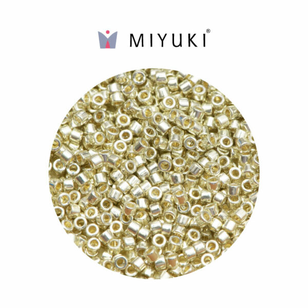 Miyuki Delica Silver Galvanizado Duracoat