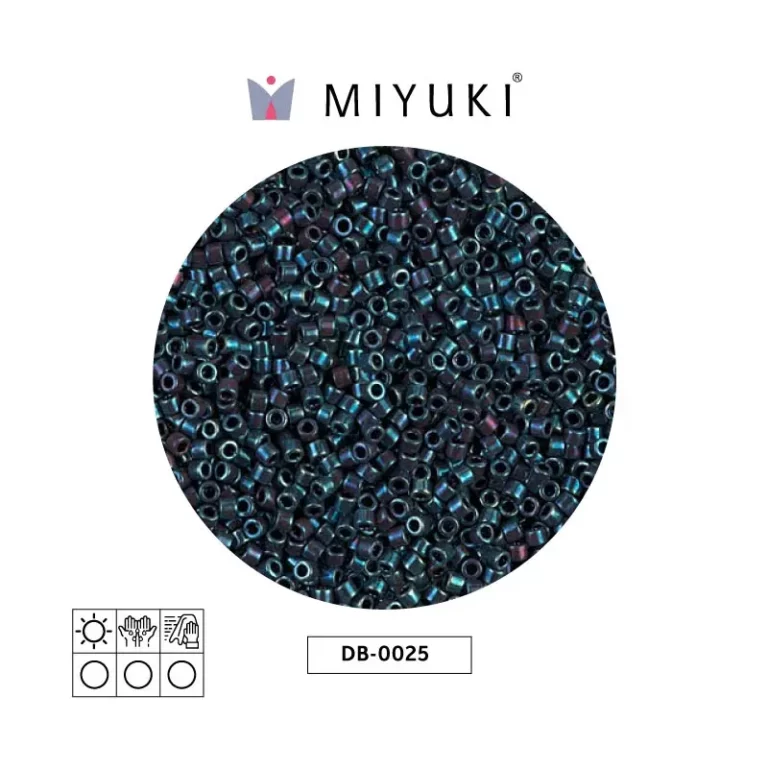 Miyuki Delica Metallic Op Blue DB0025