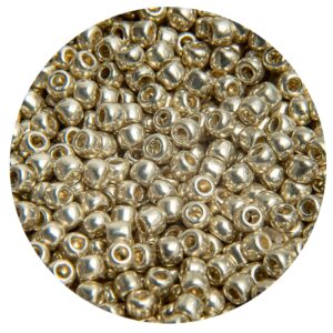 Mostacilla Japonesa Round  11/0 Metallic Light Silver BBMJ00558