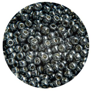 Mostacilla Japonesa Round  11/0 Metallic Dark Silver BBMJ00565