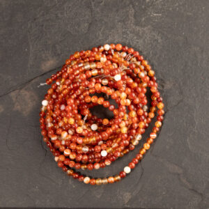 Piedra Natural Agata Cornalina Piedra Natural Redonda 4 mm