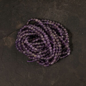 Piedra Natural Amatista Piedra Natural Redonda 4 mm