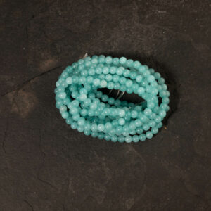 Piedra Natural Amazonita Piedra Natural Redonda 4 mm