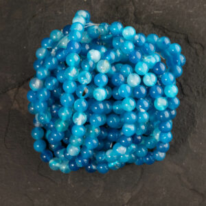 Piedra Natural Agata Azul Piedra Natural Redonda 8 mm