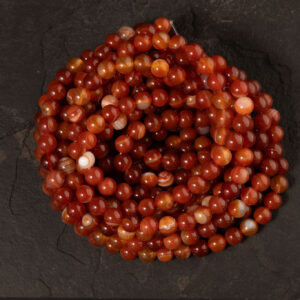 Piedra Natural Agata Cornalina Piedra Natural Redonda 8 mm