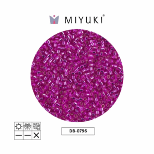 Miyuki Delica Silver Lined Bright Violet DB1345