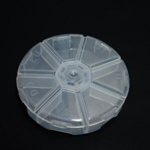 Caja Organizadora Plastico Redondo PQ * 7 Esp Organizador Pastillero