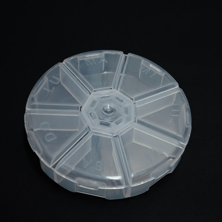 Caja Organizadora Plastico Redondo PQ * 7 Esp Organizador Pastillero