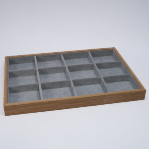 Exhibidor Madera Rectangulo Separadores Gamuza X18