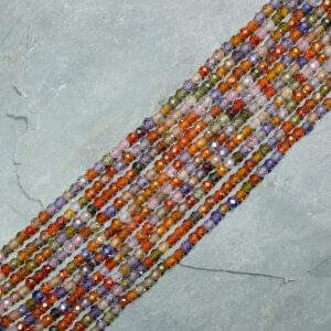 Piedra Natural Faceteada Zircon DA-367 Piedra Natural Redonda 3mm