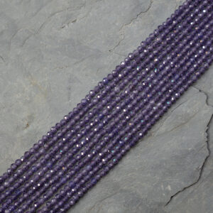 Piedra Natural Faceteada Zircon Morado DA-360 Piedra Natural Redonda 4mm