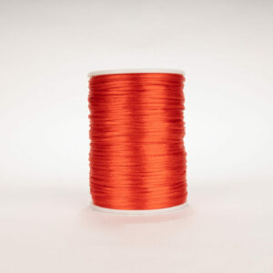 Cordon Seda Delgado 1mm Rojo