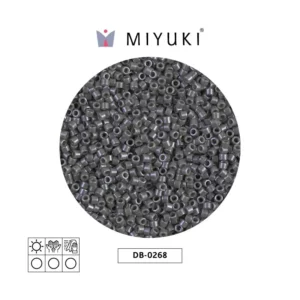 Miyuki Delica Opaque Smoke Luster   DB0268