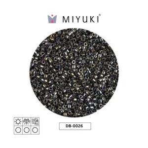 Miyuki Delica Metalizado Steel AB DB0026