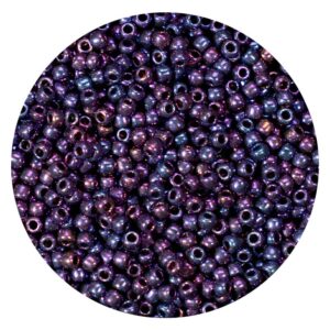 Mostacilla Japonesa Round  11/0 Metallic Galaxy Purple BBMJ00515
